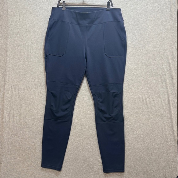 Carhartt Pants - Carhartt Utility Leggings Womens XL Tall Navy Blue Force Fitted Athletic Hiking